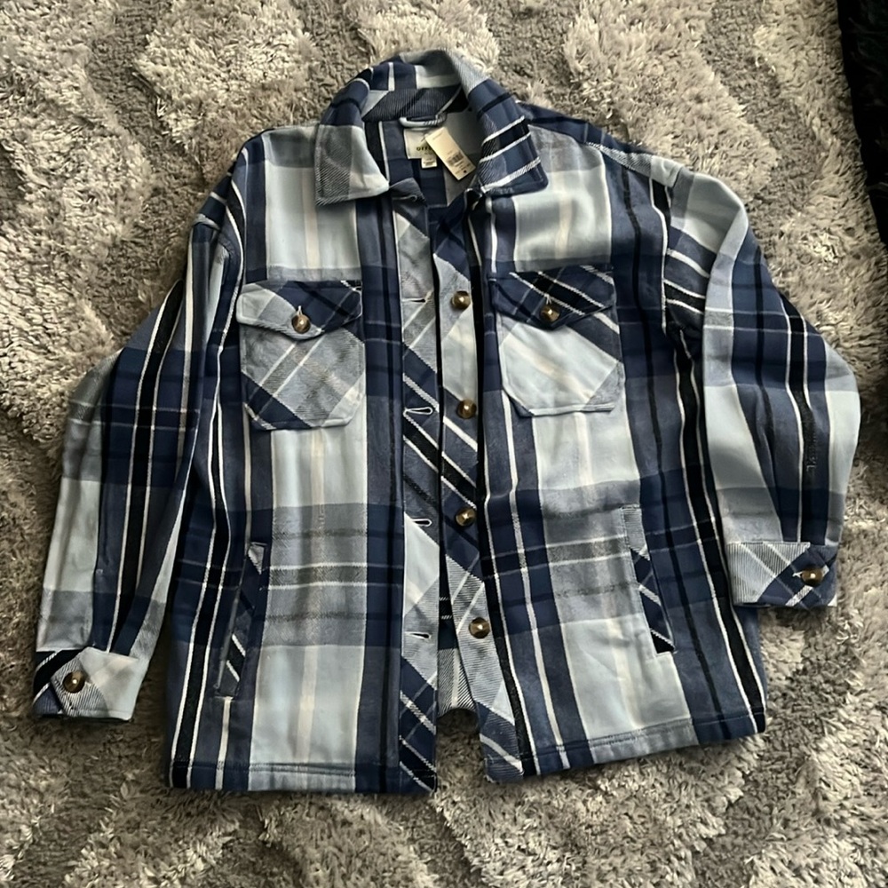 Aerie plaid oversized shacket